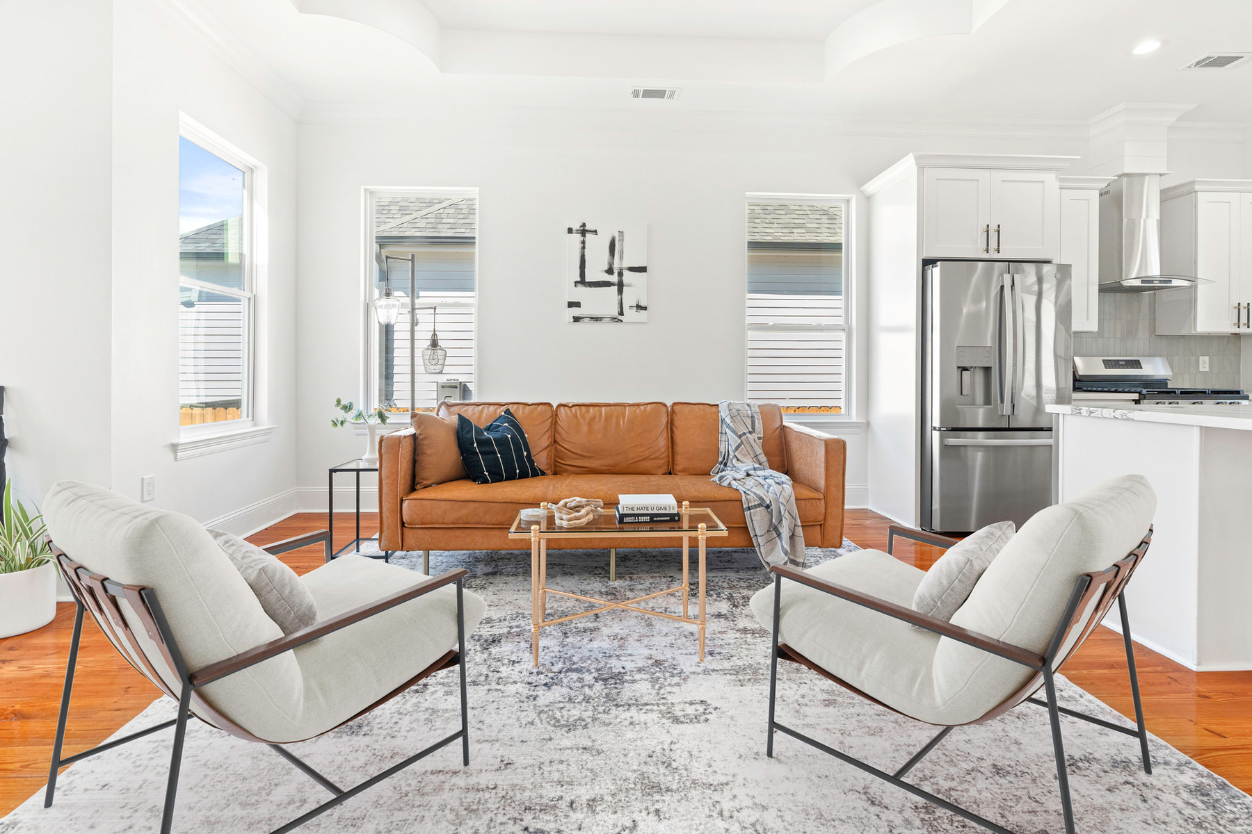 Staged living room